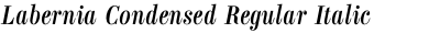 Labernia Condensed Regular Italic